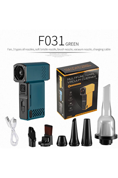 Choice مروحة يدوية خارجية عالية الطاقة F031 زرقاء اللون، مناسبة للتخييم، مزود...