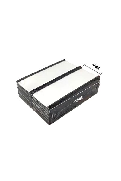 Choice6 حامل ملصقات مغناطيسي لبطاقات ورقية بيضاء مقاس 100 × 40 مم، مزود بغشاء...