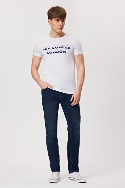 Lee Cooper Raquel Men's 100% Cotton O-Neck T-Shirt White