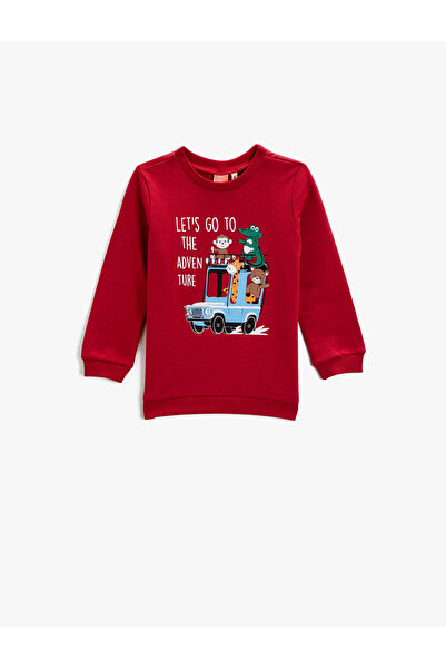 Koton Sweatshirt mit Tiermotiv und Rundhalsausschnitt aus Baumwolle