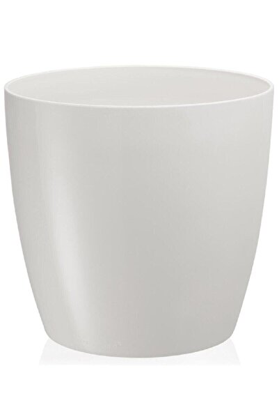 Genel Markalar Saksı Yakut Çiçek Saksısı Beyaz Salon Saksısı 22 Litre