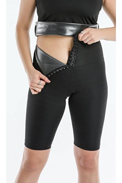 AVENNİES مشد قصير للتخسيس مع أربطة – تأثير ساونا حراري، لشد الجسم