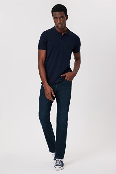 Lee Cooper Twins Erkek %100 Pamuk Polo Yaka T-Shirt Lacivert