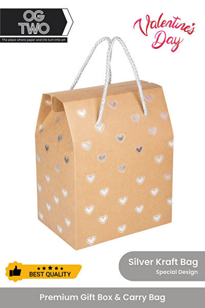 OGTWO حزمة هدايا خاصة لعيد الحب، حقيبة كرتون فارغة مخصصة، صندوق هدايا لعيد ال...