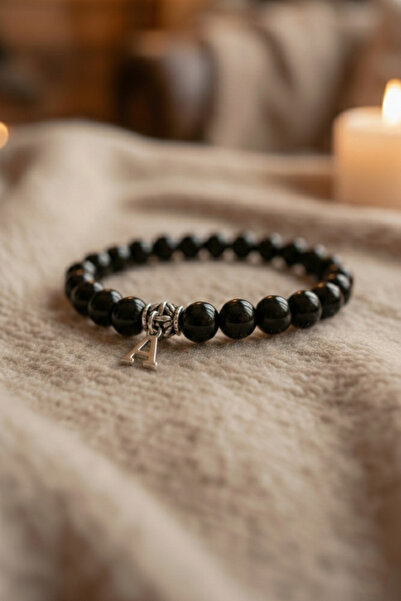 Mihra Takı Tasarım Kişiye Özel Harfli Bileklik – Doğal Oniks Taşı – Doğal ve ...