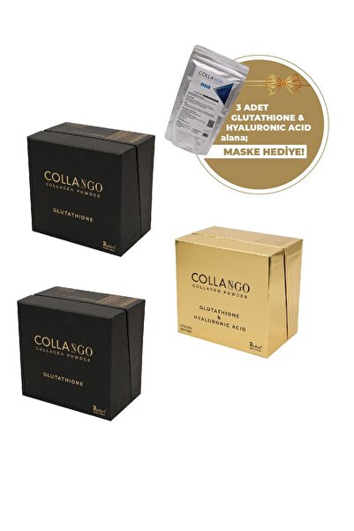 Collango Mix Paket Black / Gold Kolajen Special Edition & Glutatyon - Yüz Mas...