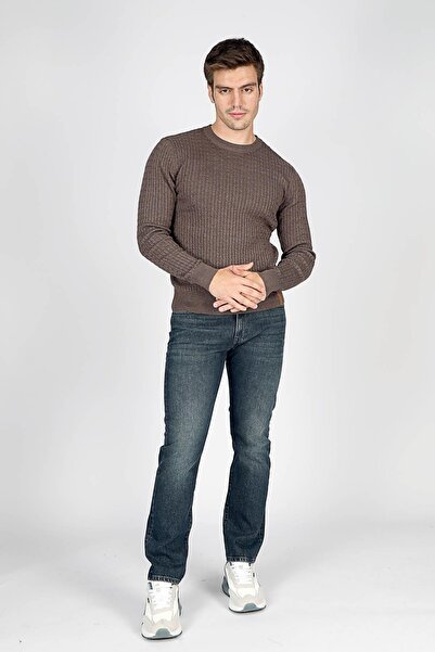 Lee Cooper Pulover tricotat pentru bărbați Smith, cu gât în ​​formă de O, din...