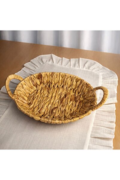 SepetçiBaba Hasır Kulplu Organizer Çok Amaçlı Sepet (26x21x6)