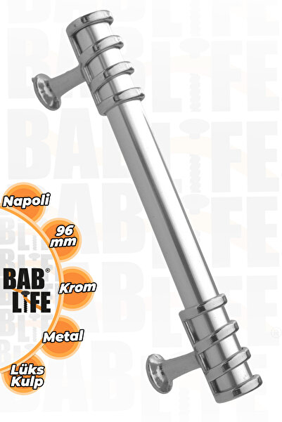 bablife Napoli 96mm Chrome Metal Luxury Drawer Cabinet Furniture Handles with...