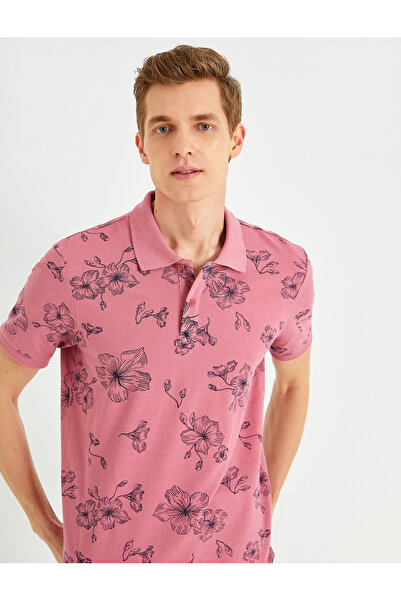 Koton Μπλουζάκι πόλο με λεπτή εφαρμογή με λαιμόκοψη