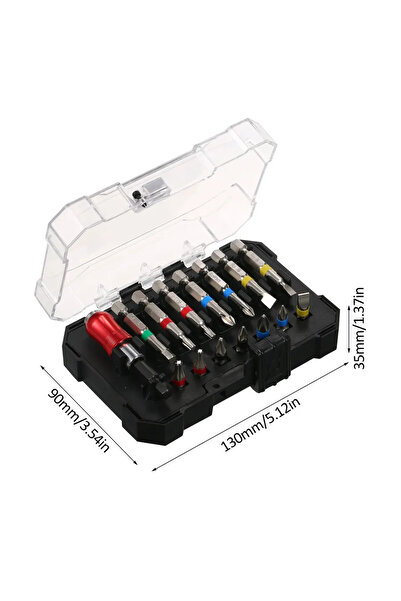 Choice مجموعة رؤوس مثقاب مكونة من 15 قطعة، مجموعة رؤوس مفك براغي، مجموعة رؤوس...