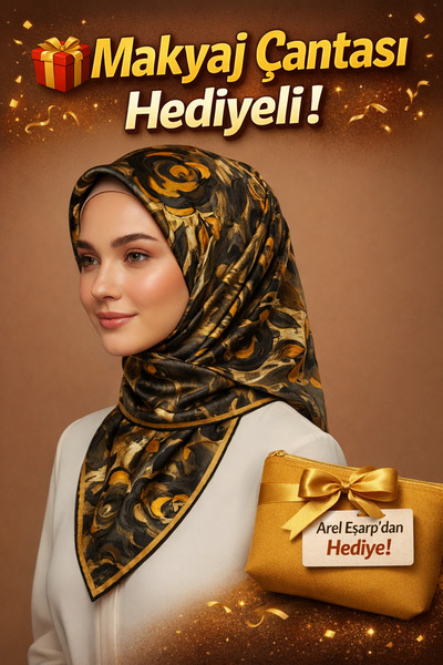 Levidor 90X90 Silk-Look Black - Yellow Crystal Scarf – Non-Slip Twill Stylish...