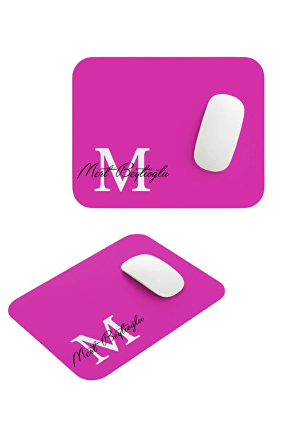 Home Kişiye Özel İsimli Pembe Mouse Pad – Harf ve İsim Baskılı, Şık Masaüstü ...