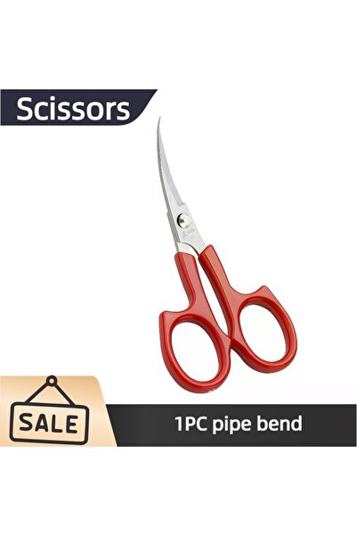 Choice 1PC pipe bend 1/2Pcs 5.2" Elbow/Straight Embroidered Scissors For Sewi...