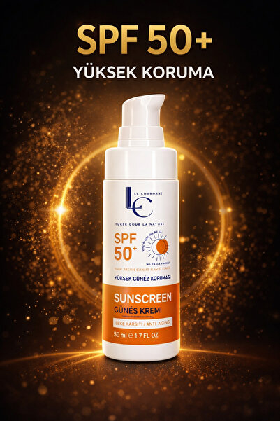 Le Charmant SPF 50+ Yüksek Korumalı Güneş Kremi – Panthenol & Niacinamide – L...
