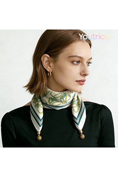 Youtrico وشاح شتوي - إكسسوار ملابس نسائية - دافئ ومريح، صغير ولكنه مريح - 70*70