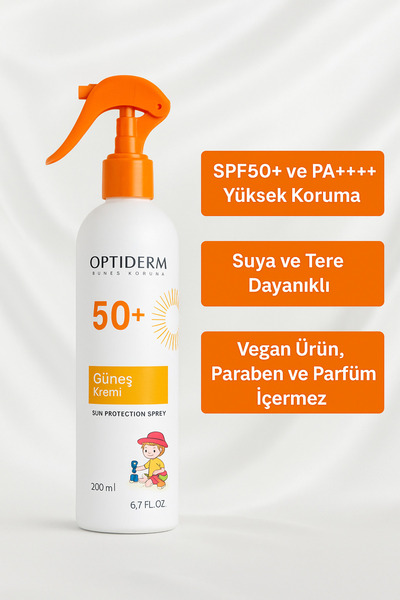 Güneş Koruyucu Çocuk Spreyi 200 ml | Hipoalerjenik, Paraben ve Parfüm İçermez