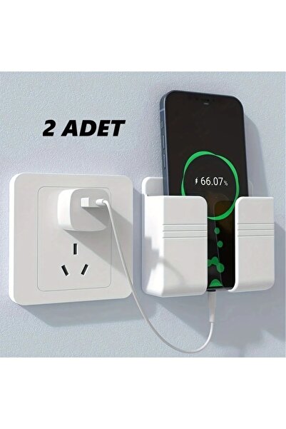 Nebron 2 Adet yapışkanlı duvara monte Telefon, kumanda tutacağı. Duvara yapış...