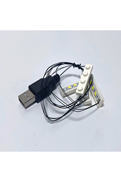 Choice 4-White LED Brick Lighting Four/Six in One, Connected in Series, Power...