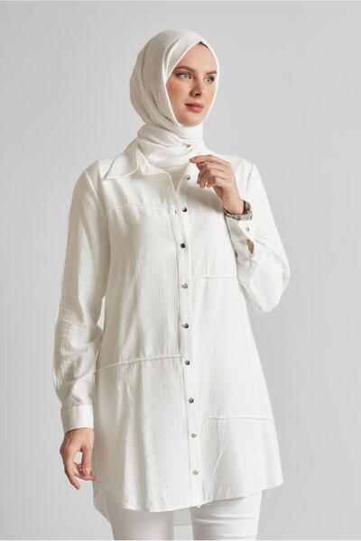 Alvina Shirt Collar Tunic 45676