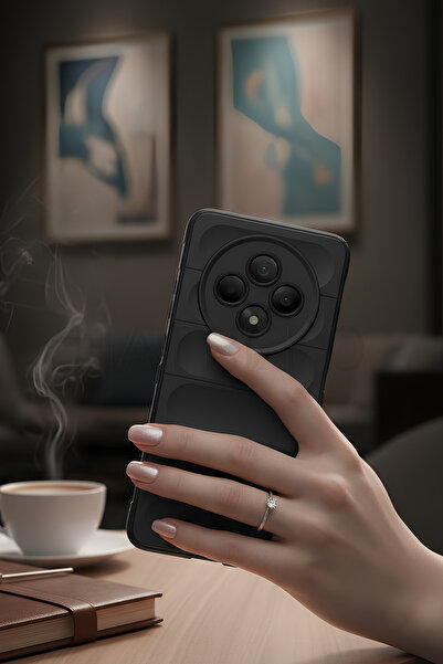 Hatreds Oppo Reno 11FS Kılıf Esnek TPU Oyuklu Arka Yüzey Tasarımlı Kamera Kor...