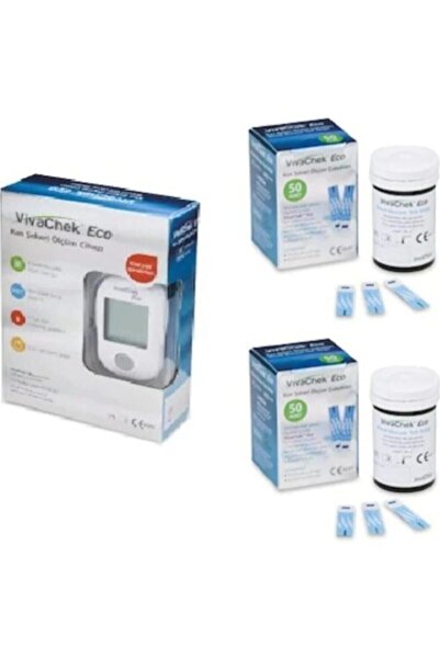 VIVACHEK Eco Şeker Ölçüm Cihazı Ve 100 Adet 2kutu Strip