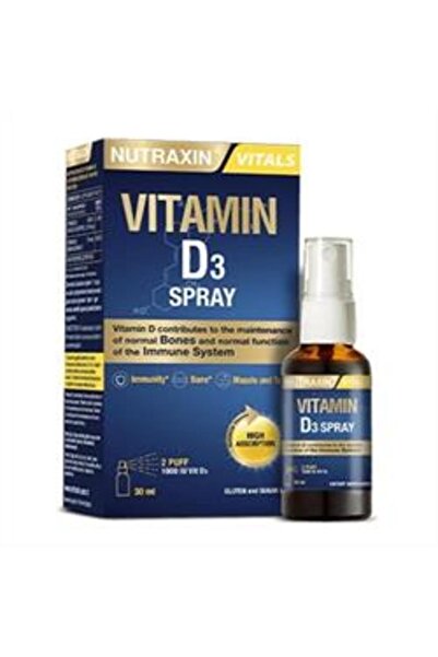 Nutraxin STD Nutraxin Vitamin D3 Sprey 30ml ( TEKLİDİR )