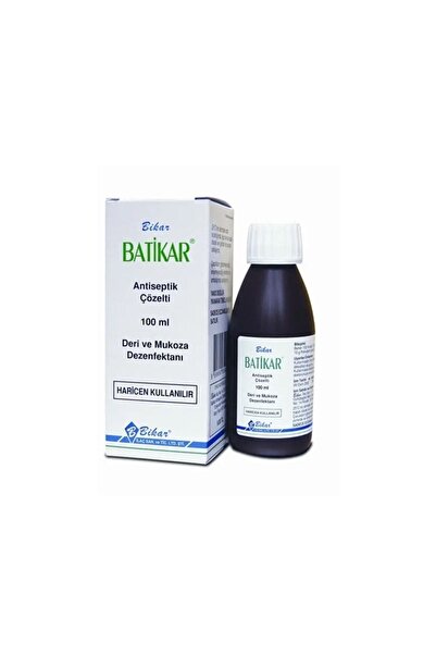Bikar BATİKAR ANTİSEPTİK ÇÖZELTİ %10 100ML ŞİŞE