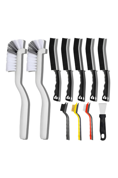 Choice مجموعة فرش تنظيف الشقوق المنزلية للمطبخ مكونة من 11 قطعة، لتنظيف عميق ...