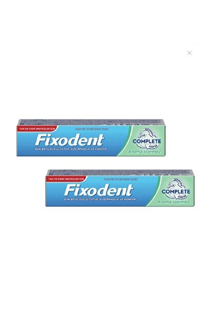 Fixodent كريم لاصق لطقم الأسنان كامل 47 جرام 2 قطعة