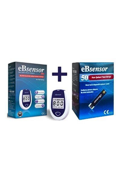 Ebsensor Şeker Ölçüm Cihazı + 50 Adet Strip