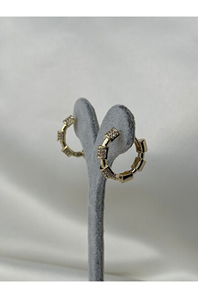 yeknova Xuping 14K Gold Rengi Kuyumcu İşçiliği Oval Model Taş Detay Kararmaz ...