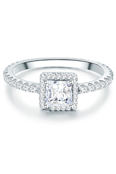 Trilani Silberring Ring Sterling Silber Zirkonia weiß