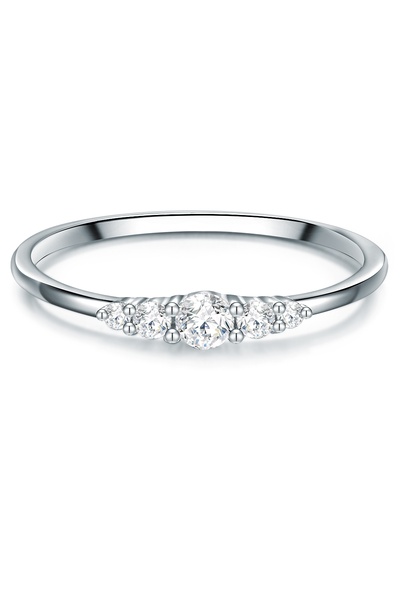 Trilani Silberring Ring Sterling Silber Zirkonia weiß