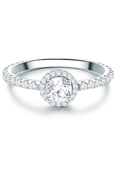 Trilani Silberring Ring Sterling Silber Zirkonia weiß