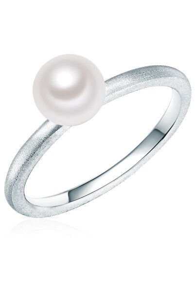 Valero Pearls Perlenring Ring Sterling Silber Süßwasser-Zuchtperle weiß