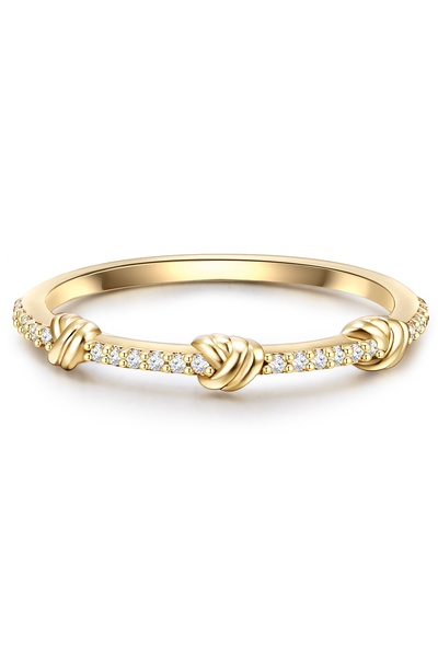 Glanzstücke München Silberring Ring Sterling Silber gelbgold Zirkonia weiß