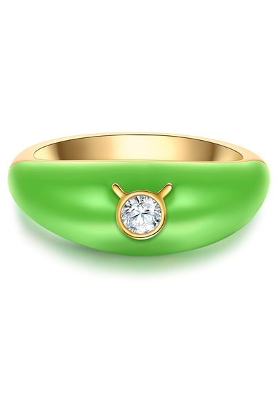 Glanzstücke München Silberring Ring Sterling Silber gelbgold Zirkonia weiß Em...
