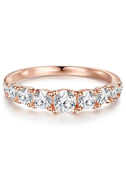 Trilani Silberring Ring Sterling Silber roségold Zirkonia weiß
