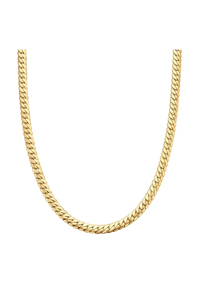 True Rebels Edelstahlhalskette Kette Edelstahl gelbgold