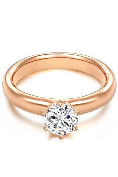 Trilani Silberring Ring Sterling Silber roségold Zirkonia weiß