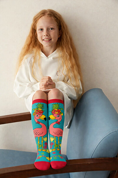 Katia&Bony Детски чорапи с мотив фламинго за момичета