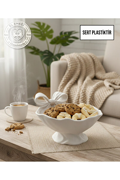 XOA Collection White Fiyonk | Dekoratif Şekerlik-Sunumluk