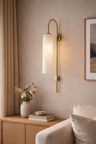 TREND Dekoratif Buzlu Camlı Aplik