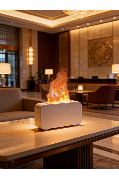 Yoawllty Mini Humidifier with LED Flame, Multiple Color Modes, Essential Oil ...