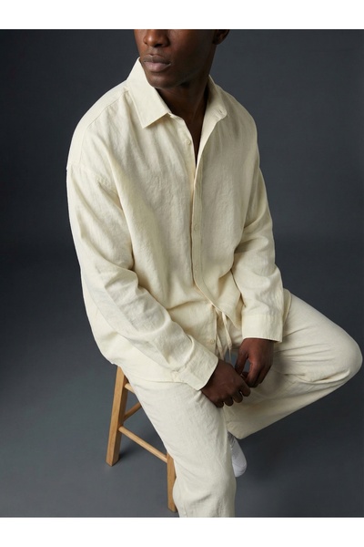 KHAYN طقم قميص وبنطلون رجالي من قماش المودال K3007GT