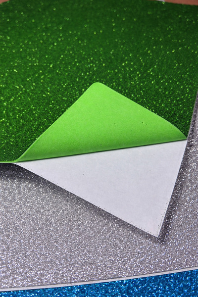 Bitacir Yapışkanlı Simli Eva 50 X 70cm 1 Adet Simli Yapışkanlı Eva Süngeri Ok...