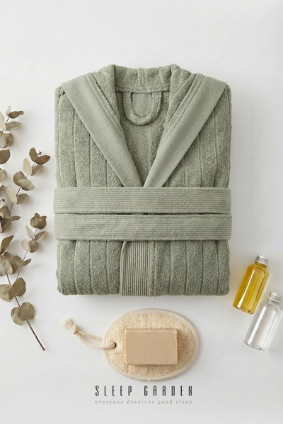 Sleep Garden رداء حمام قطني 100% للنساء والرجال