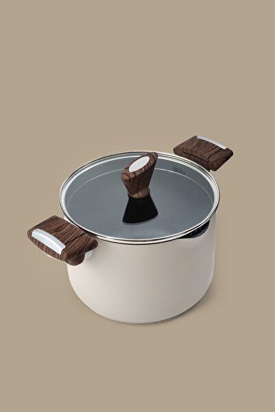 Gigilli Titanyum Makarna Tenceresi 22 cm Krem