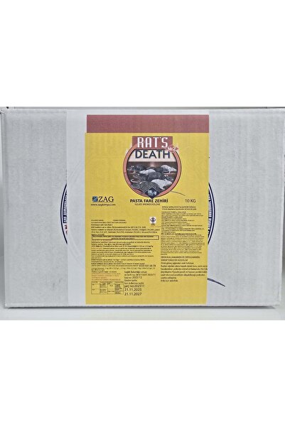 Zag Rats Death Pasta Fare Zehiri | 1 Kg